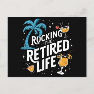 Carte Postale Rocking La Vie Retraitée Été Drôle Retraite
