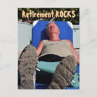 Carte postale ROCKS de retraite