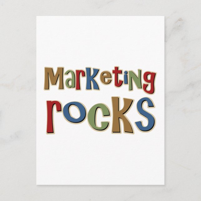 Carte Postale Rocks marketing (Devant)