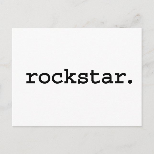 Carte Postale rockstar. (Devant)
