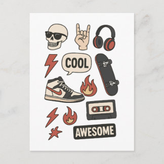 Carte Postale rockstars boy aesthetic 