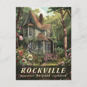 Carte Postale Rockville Retro - Un aperçu du charme du Maryland