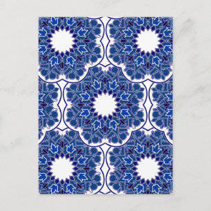 Carte Postale Rococo Indigo magnifique