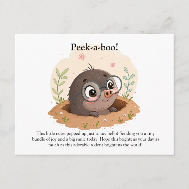 Carte Postale Rodent de caricature mignon (Devant)