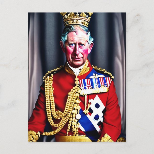Carte Postale Roi Charles III (Devant)