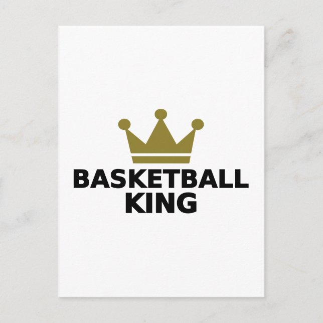 Carte Postale Roi de basket-ball (Devant)