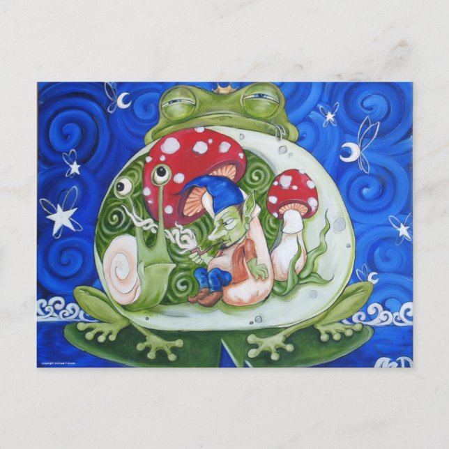 Carte Postale roi de crapaud, (Devant)