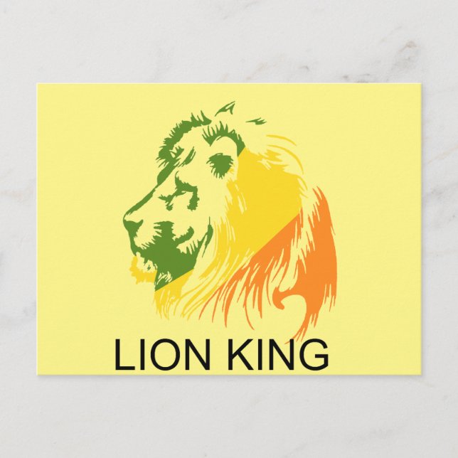 CARTE POSTALE ROI DE LION (Devant)