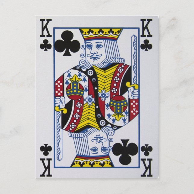 Carte Postale Roi des Trèfles (Trèfles) (Devant)