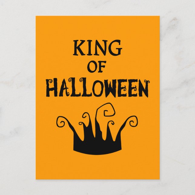 Carte Postale Roi d'Halloween (Devant)