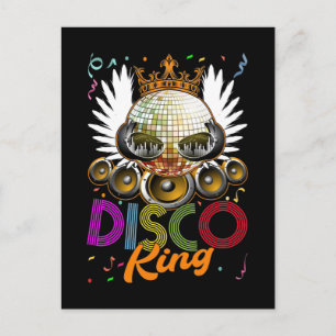 Carte Postale Roi Disco Funky Musique Danse