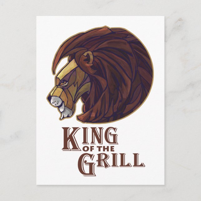 Carte Postale Roi du Grill (Devant)