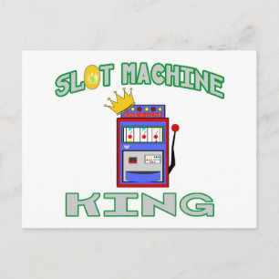 Carte Postale Roi machine à sous