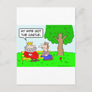 Carte Postale roi reine divorce épouse château