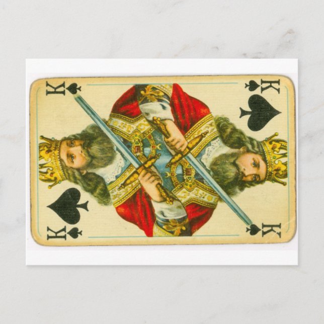 Carte Postale Roi victorien des pelles (Devant)