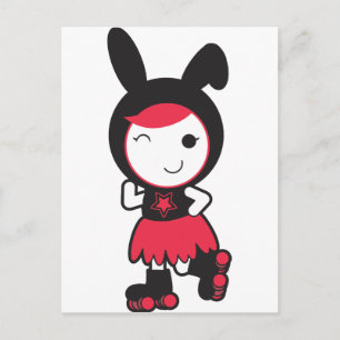 Carte Postale Roller Derby
