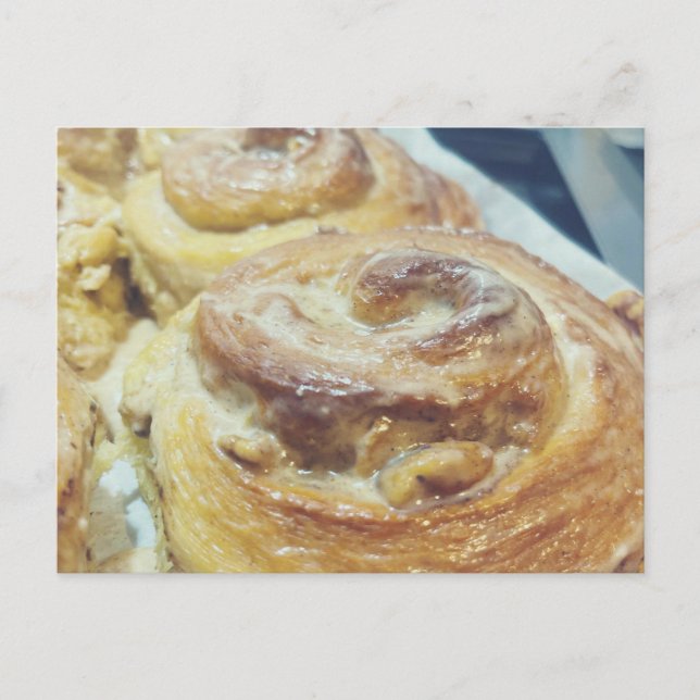 Carte postale Rolls cannelle maison (Devant)