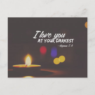 Carte Postale Romains 5:8 - Amour à votre plus sombre