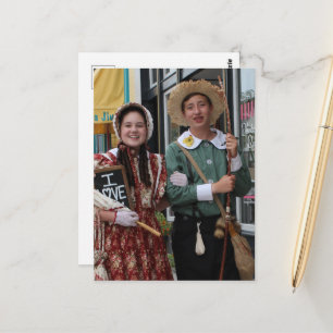 Carte Postale Roman vintage de fantaisie Cosplay Acteur et Actri