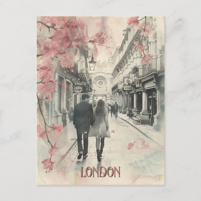 Carte Postale Romance à Londres (Devant)