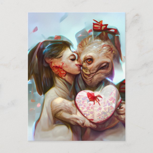 Carte Postale Romance Alien lunatique (Devant)