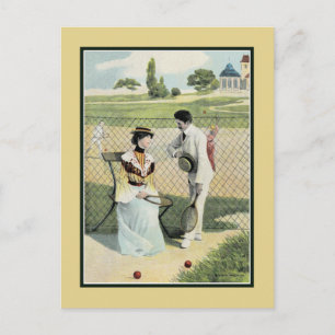 Carte Postale Romance au court de tennis partie 1