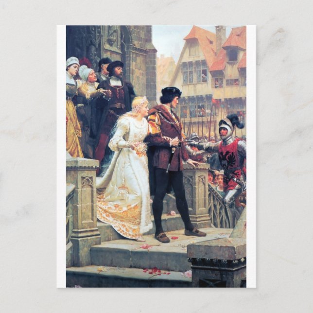 Carte Postale Romance Mariage médiévale (Devant)