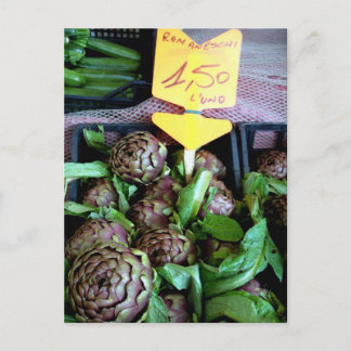 Carte Postale Romaneschi - globe artichokes