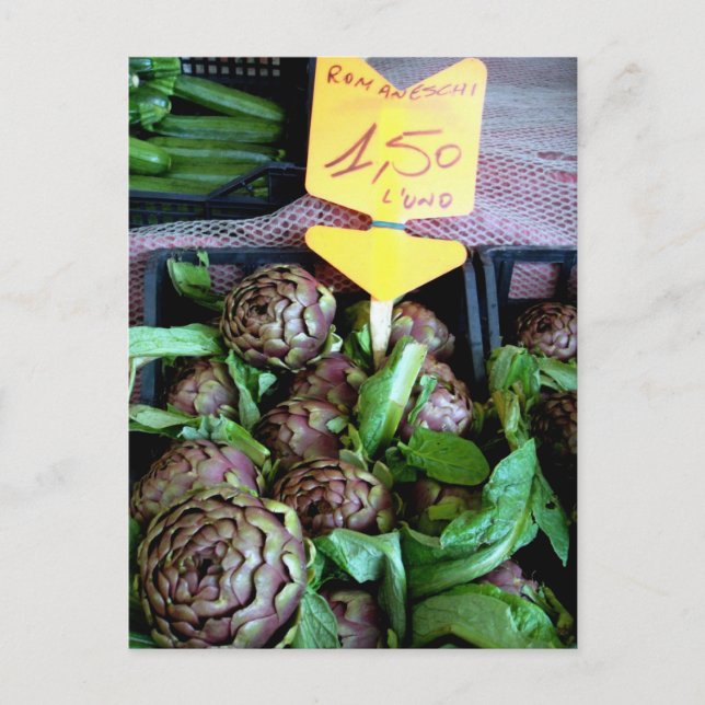 Carte Postale Romaneschi - globe artichokes (Devant)