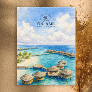 Carte Postale Romantic You & Me Maldives Resort, Maldives Voyage