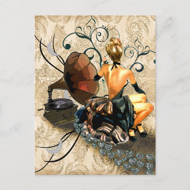 Carte Postale romantique (Devant)