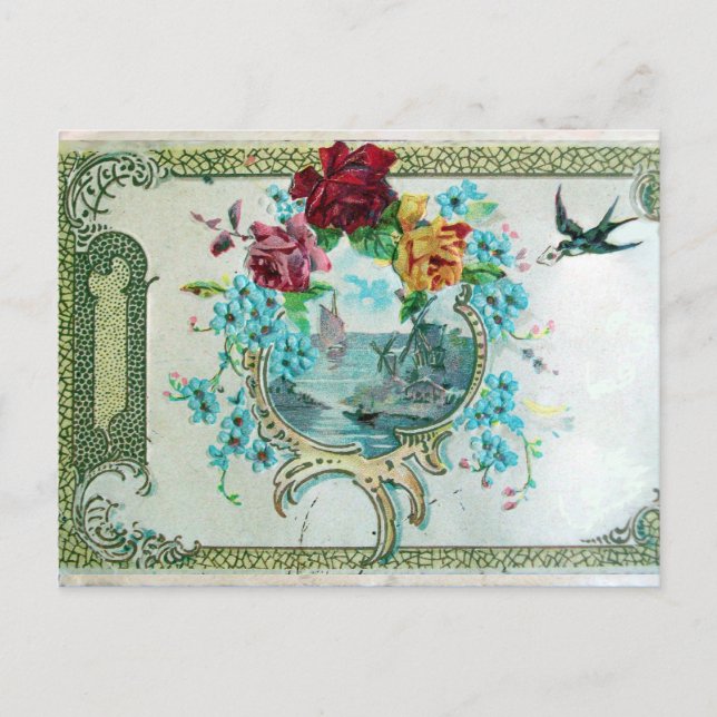 CARTE POSTALE ROMANTIQUE 3 (Devant)