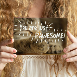 Carte Postale Romantique Pawesome Chat Valentines