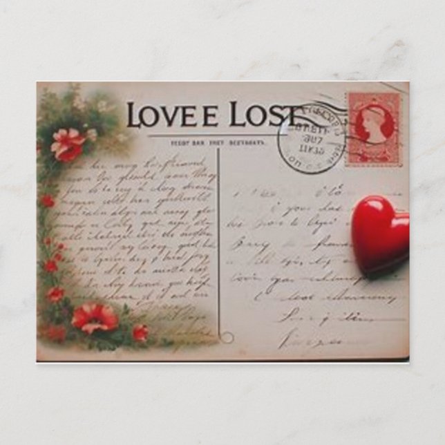 Carte postale romantique pour votre femme (Devant)
