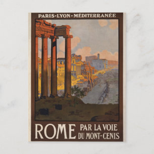 Carte Postale Rome à travers le Mont-Cenis