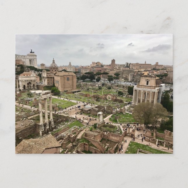 Carte postale Rome antique Forum impérial (Devant)