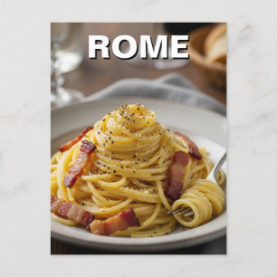 Carte Postale Rome Carbonara Italie Voyage