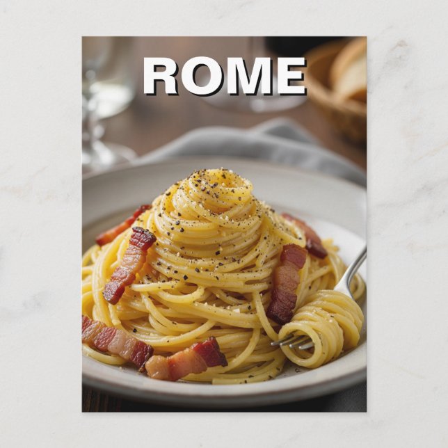 Carte Postale Rome Carbonara Italie Voyage (Devant)