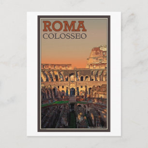 Carte Postale Rome - Colisée et Lune