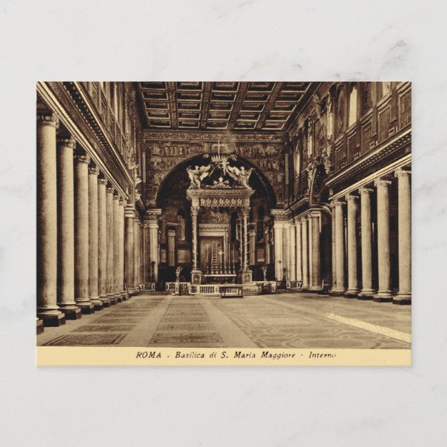 Carte Postale Rome, dans Père Noël Maria Maggiore (Devant)