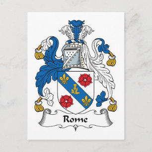 Carte Postale Rome Family Crest