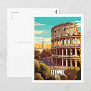 Carte Postale Rome Italie célèbres lieux de voyage