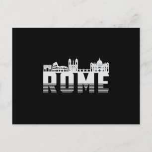 Carte Postale Rome Italie City Skyline Cityscape Funny Cadeau