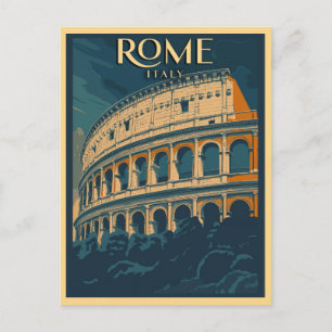 Carte Postale Rome Italie Colisée Vintage