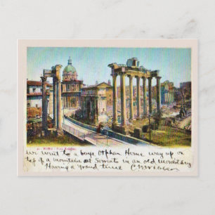 Carte Postale Rome, Italie Foro Romano 1901