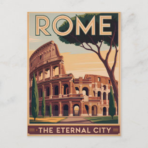 Carte Postale Rome Italie vintage