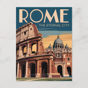 Carte Postale Rome Italie vintage