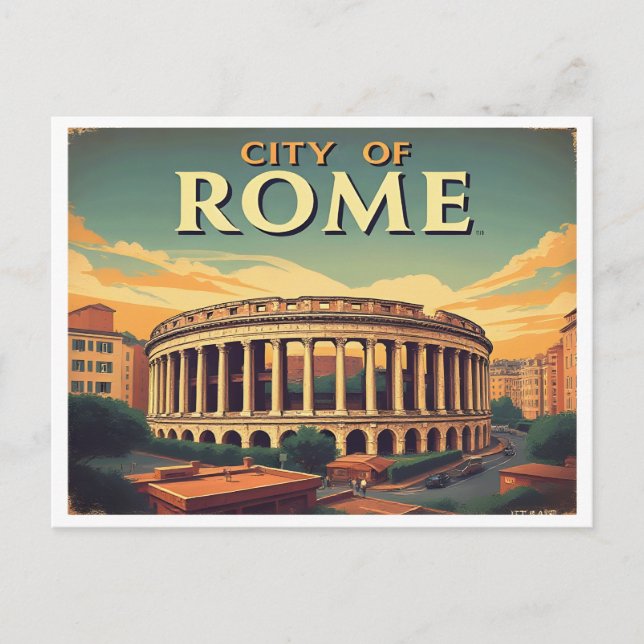 CARTE POSTALE ROME ITALIE VINTAGE (Devant)