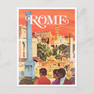 Carte Postale Rome Italie voyage vintage