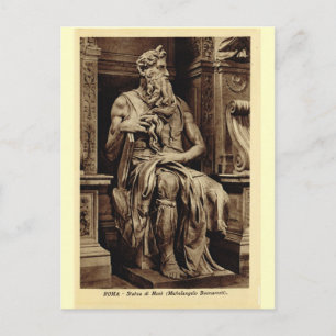 Carte Postale Rome, Moïse, par Michaël Angelo